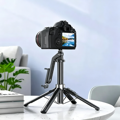 Extendable Selfie Stick Tripod With Bluetooth Remote Control