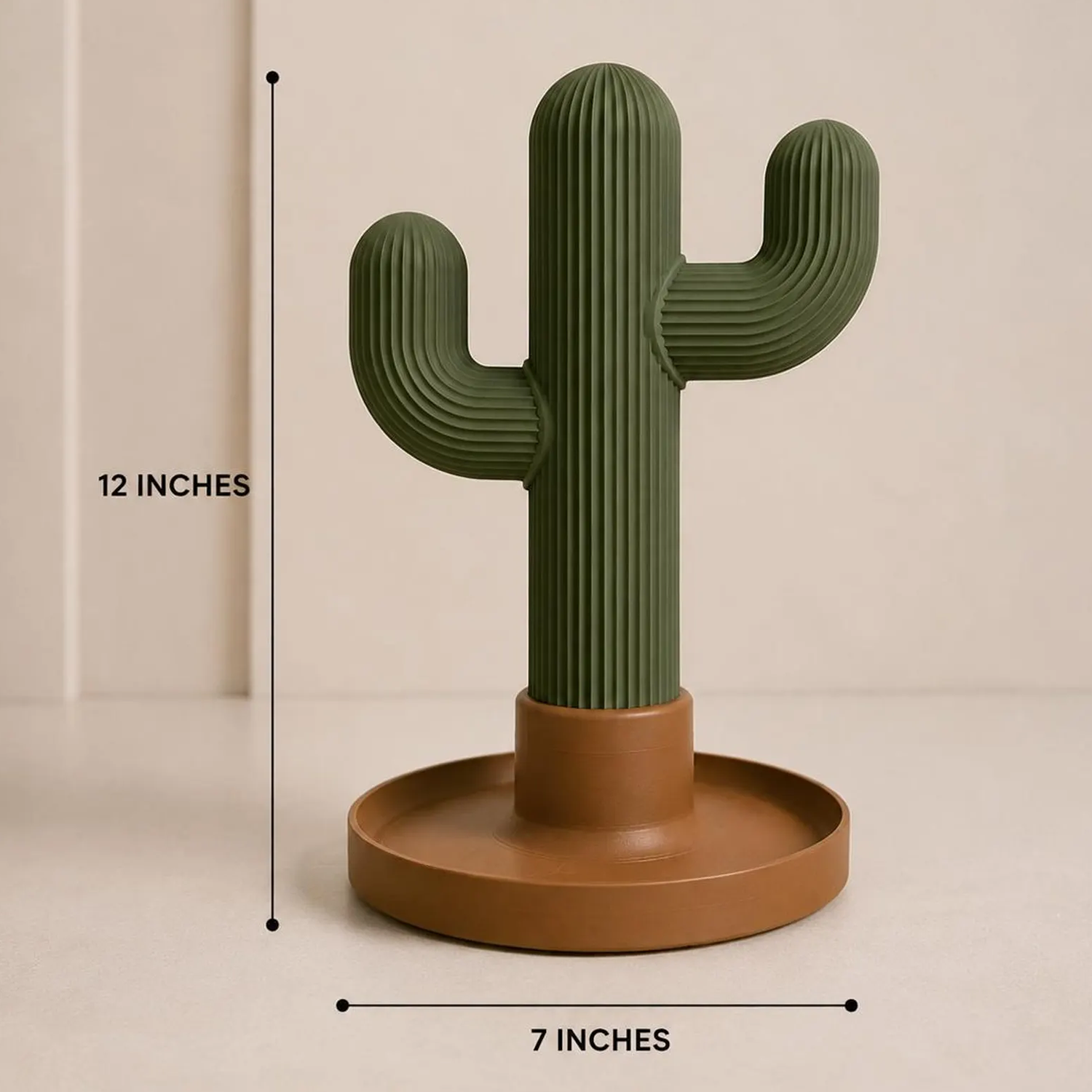 Cactus‑Shaped Multi‑Purpose Desk Organizer Headphone Holder